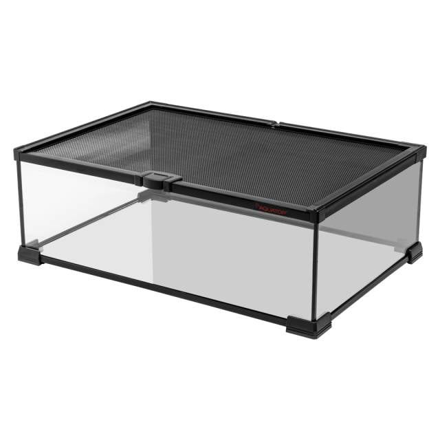 GLASS TERRARIUM CUBE WITH MESH TOP