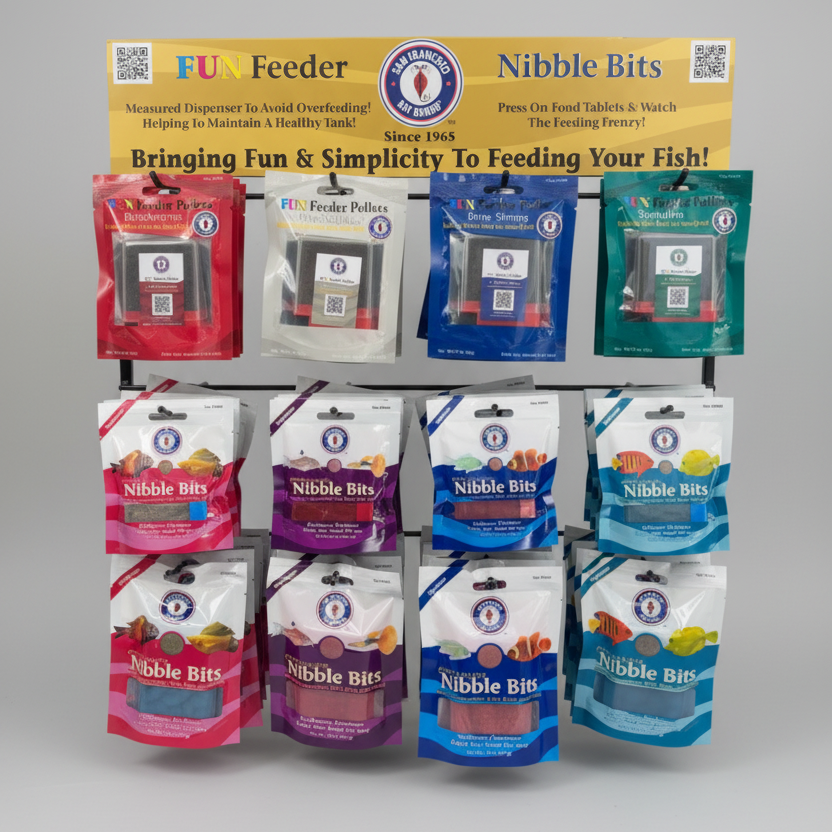 SFBB Nibble Bits & Fun Feeders DIsplay